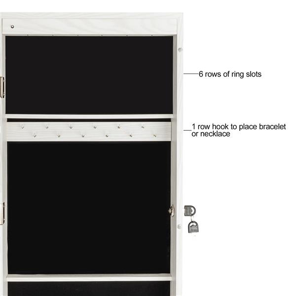 Chic All-in-One Jewelry Cabinet Organizer