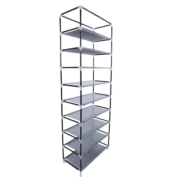 9 Lattices Non-woven Fabric Shoe Rack